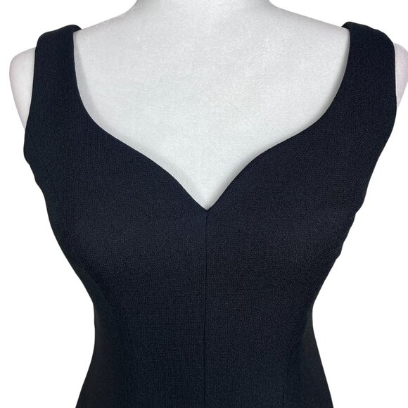 Vintage ABS 90s Whimsi Fairy Dress Gown Prom Black Pleated Bottom Party Size 4 - Picture 5 of 8